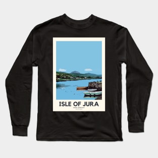 Jura Travel Poster Long Sleeve T-Shirt